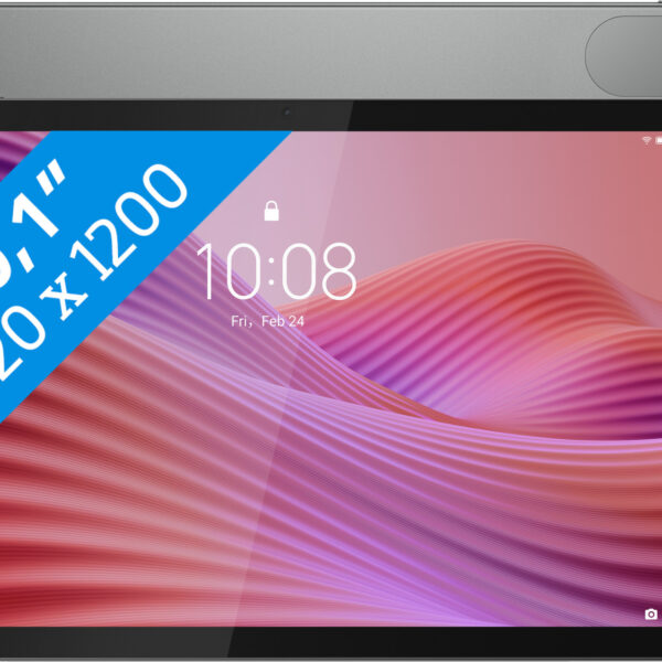 Lenovo Tab 64GB Wifi + 4G Grijs met Transparante Back Cover