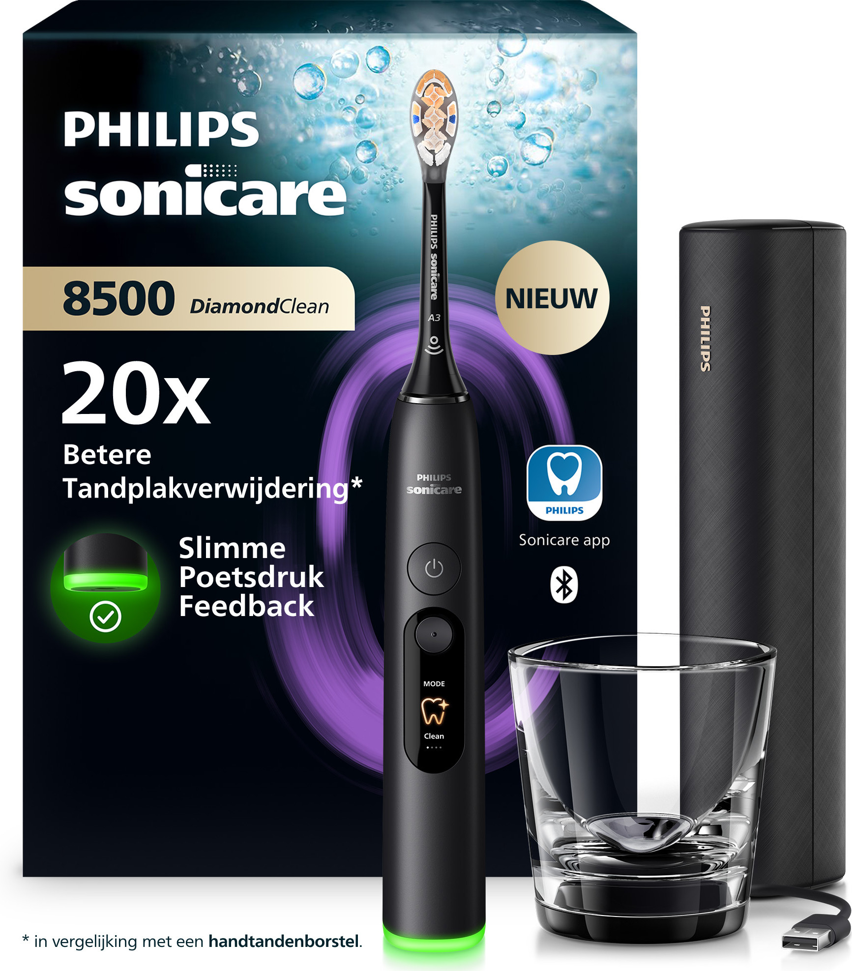 Philips Sonicare Series 8500 HX8513/12 Zwart Philips Sonicare Series 8500 HX8513/12 Zwart