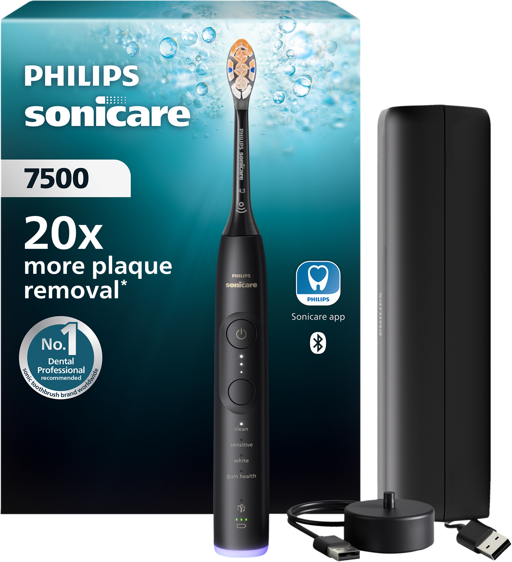 Philips Sonicare Series 7500 HX7421/13 Zwart Philips Sonicare Series 7500 HX7421/13 Zwart