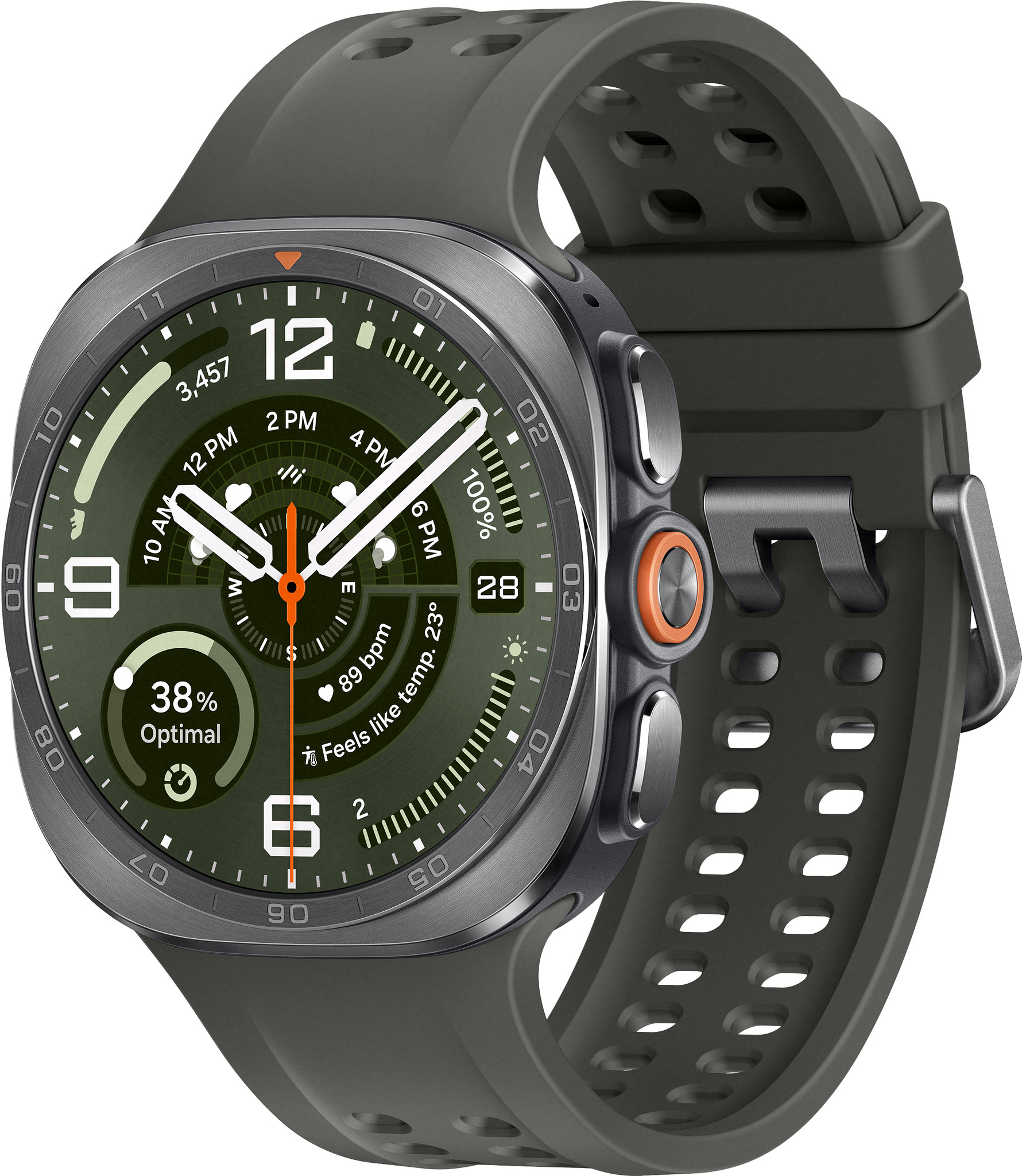 Samsung Galaxy Watch Ultra 2 LTE Titanium Zilver/Groen 47mm